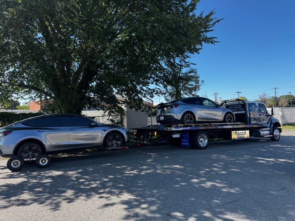 Soot Happens transporting electric vehicles